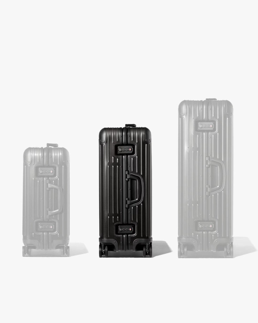 ALTAIR black suitcases, size comparison with medium highlighted
