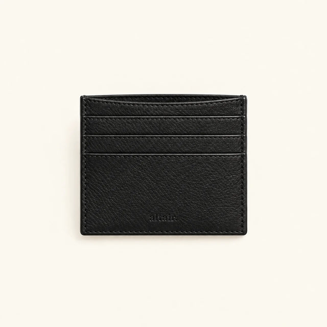 Porte-cartes en cuir ALTAIR — Noir