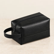 Black ALTAIR wash bag, viewed from above